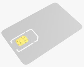 Mobile SIM Card 01 3D model