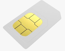 Mobile SIM Card 02 Modèle 3D