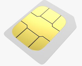 Mobile SIM Card 03 3Dモデル