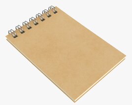 Notebook With Spiral 02 3D-Modell