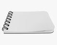 Notebook With Spiral 04 Flipped 3D модель