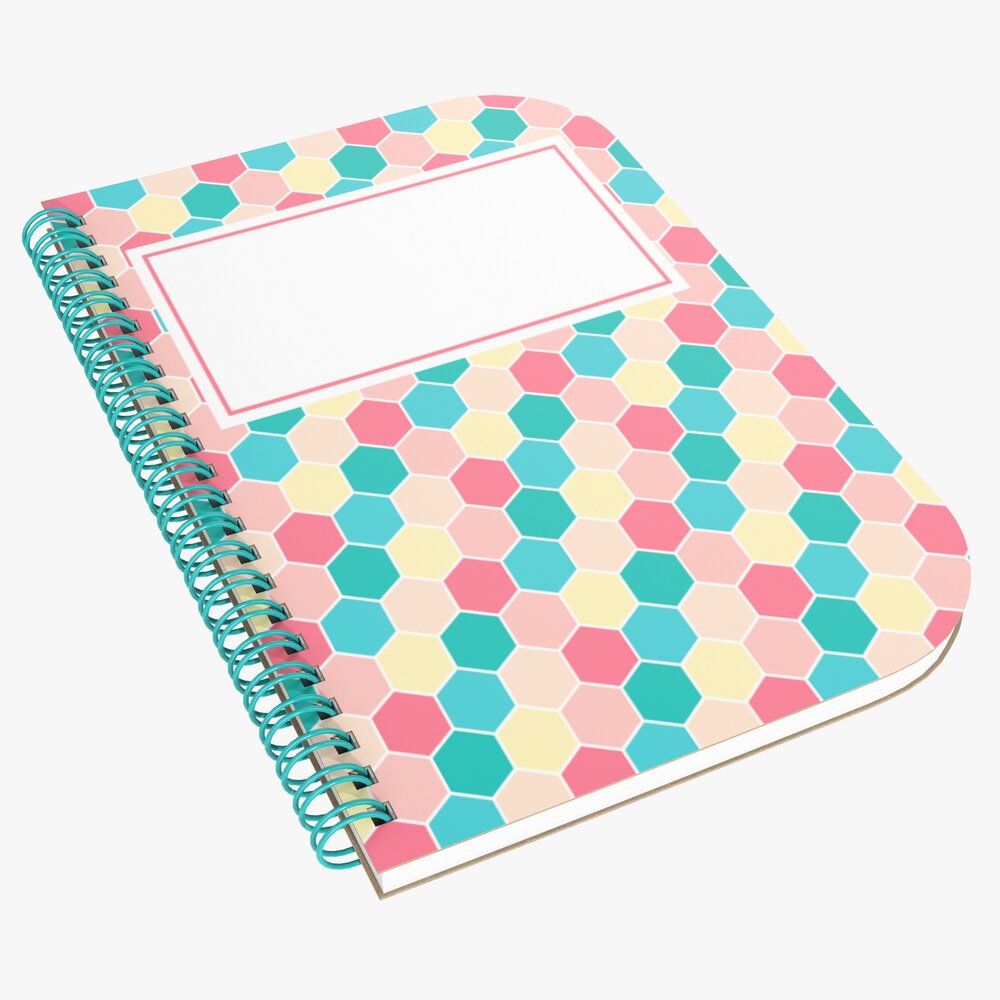 Notebook With Spiral 05 3D 모델 