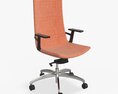 Office Chair With High Back 3D 모델 