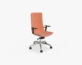 Office Chair With High Back 3D 모델 