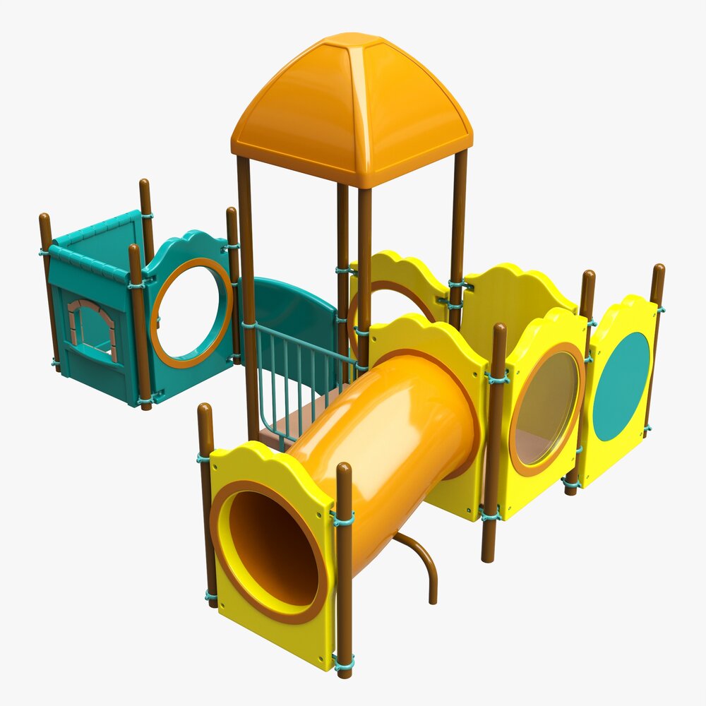 Outdoor Kids Playground 04 3D model