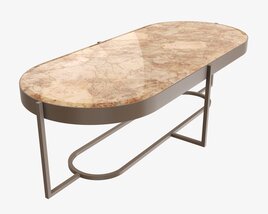 Oval Coffee Table 3D 모델 