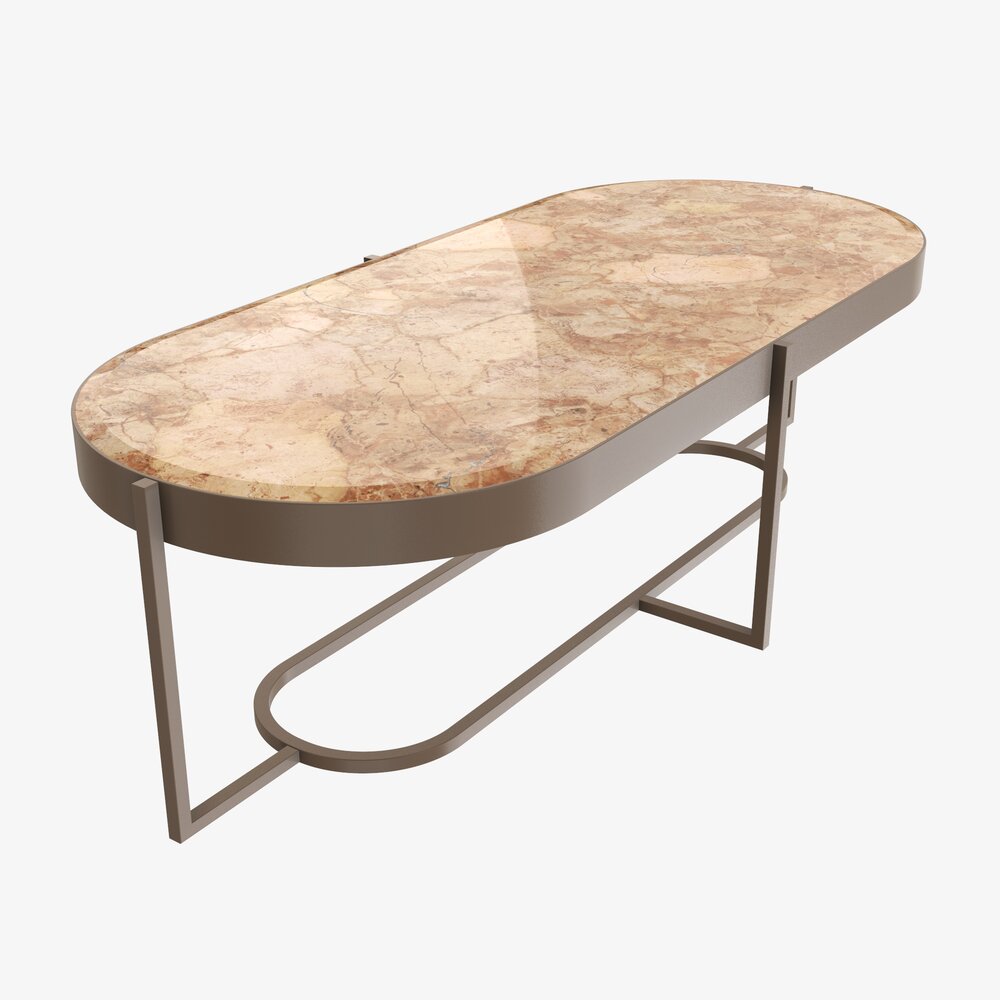 Oval Coffee Table 3D model