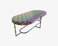 Oval Coffee Table 3D-Modell
