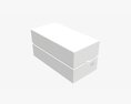 Paper Gift Box With Strap Mockup 01 3D 모델 