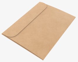 Paper Gift Envelope Mockup Modelo 3d