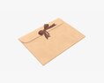 Paper Gift Envelope With Bow Mockup 3Dモデル