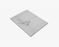 Paper Gift Envelope With Bow Mockup 3d model