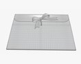 Paper Gift Envelope With Bow Mockup 3d model