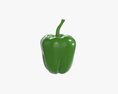 Pepper Bell Green 3D 모델 