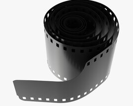 Photographic Film Roll Small Modello 3D