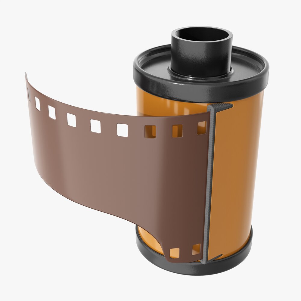 Photographic Film With Cassette 3D-Modell