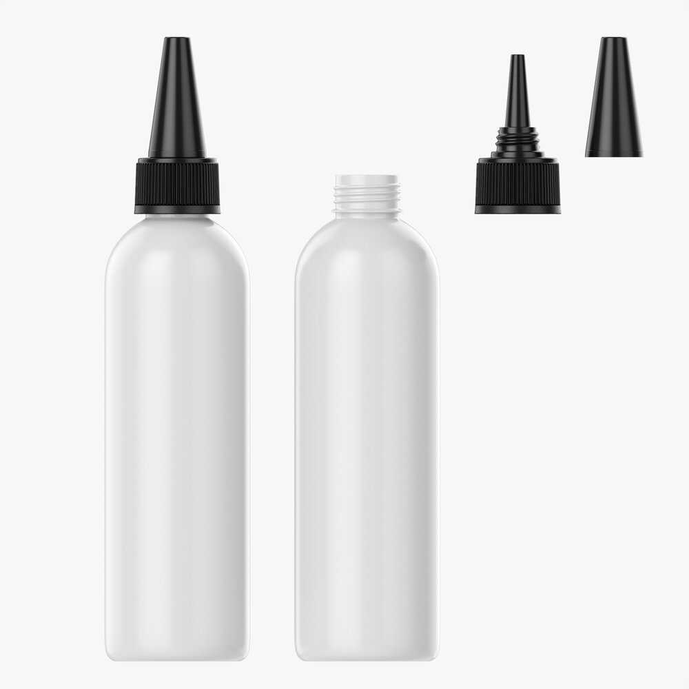 Plastic Bottle Mockup 01 3d model