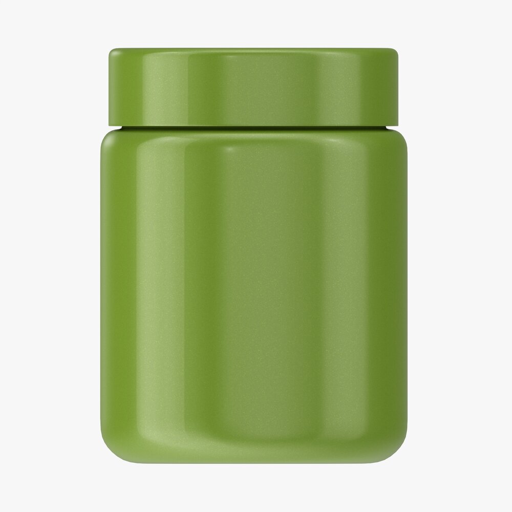 Plastic Jar For Mockup 03 Modello 3D