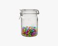 Jar With Jelly Beans 01 Modèle 3d