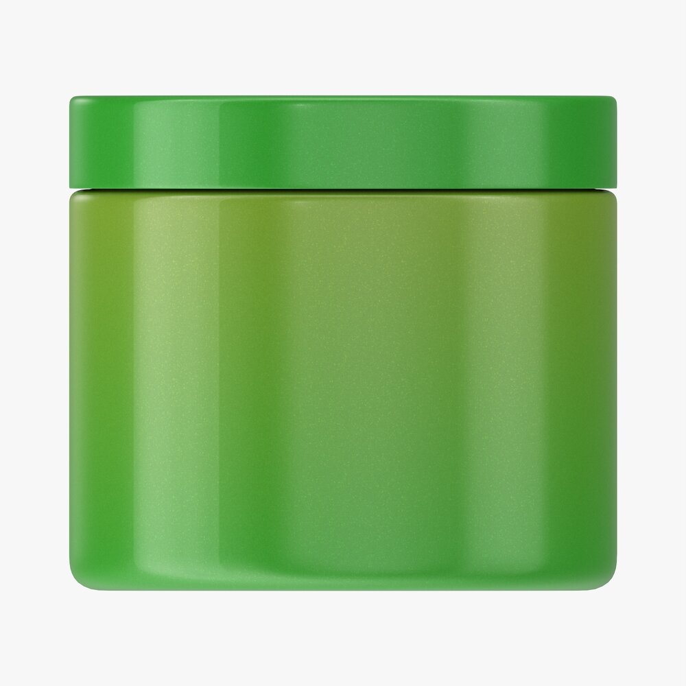Plastic Jar For Mockup 05 3d model