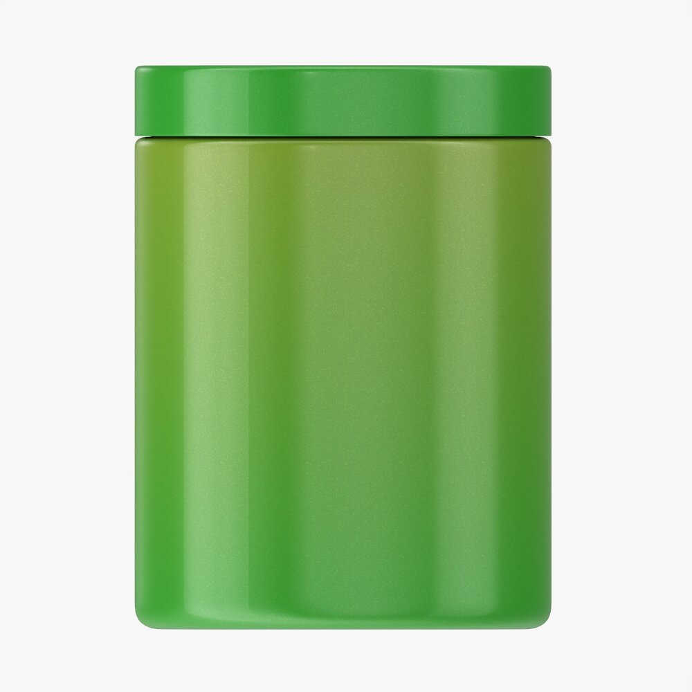 Plastic Jar For Mockup 06 Modelo 3d