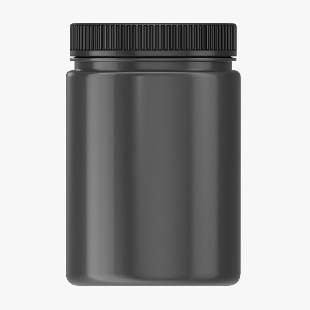 Plastic Jar For Mockup 12 3Dモデル
