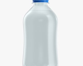 Plastic Water Bottle Mockup 01 3D 모델 
