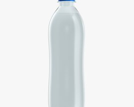 Plastic Water Bottle Mockup 02 3Dモデル