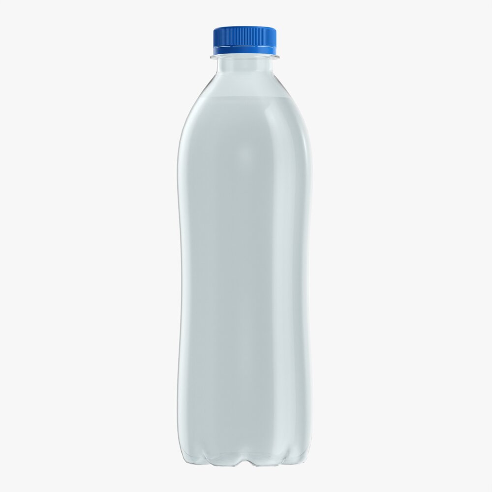 Plastic Water Bottle Mockup 02 3D модель