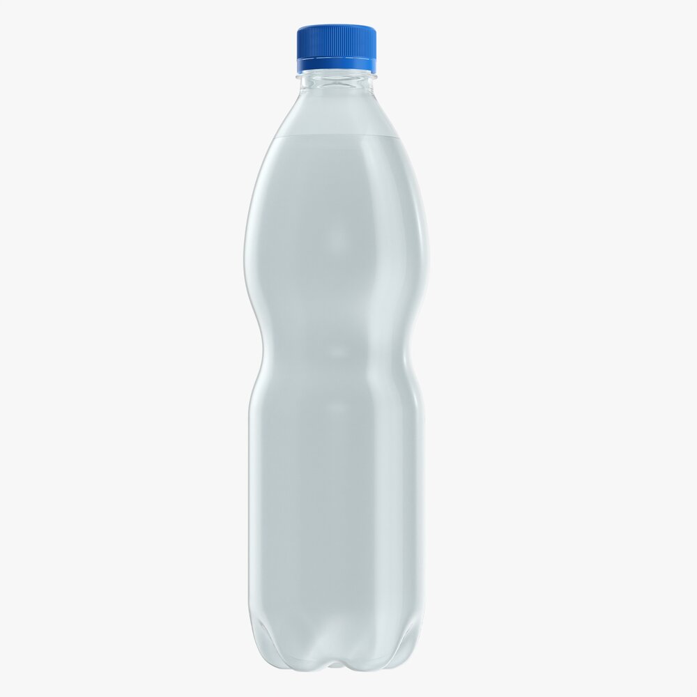 Plastic Water Bottle Mockup 03 Modello 3D