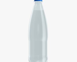Plastic Water Bottle Mockup 04 3D model