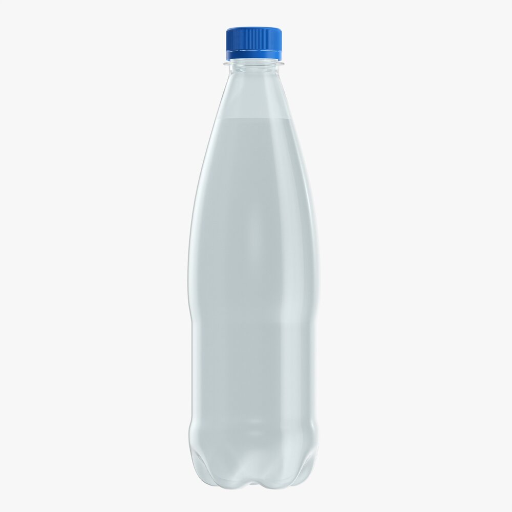 Plastic Water Bottle Mockup 04 3D model