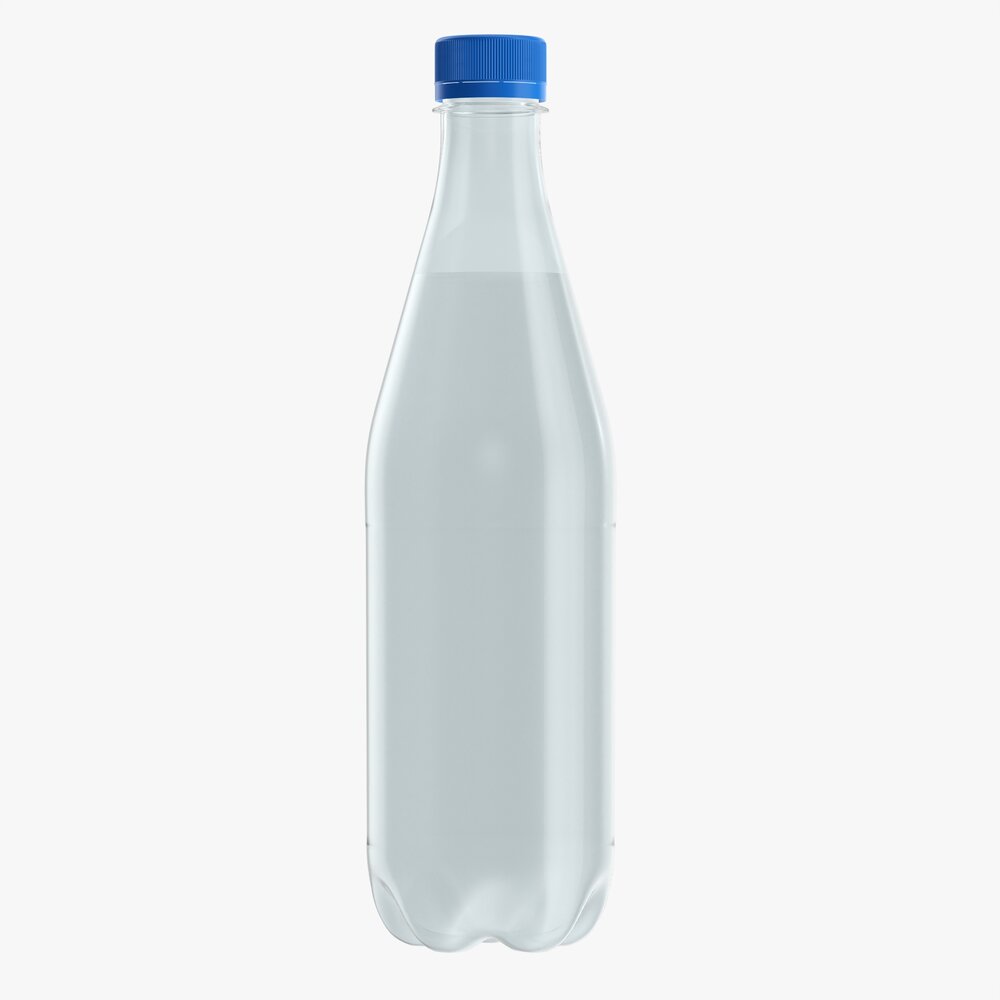 Plastic Water Bottle Mockup 05 3D 모델 