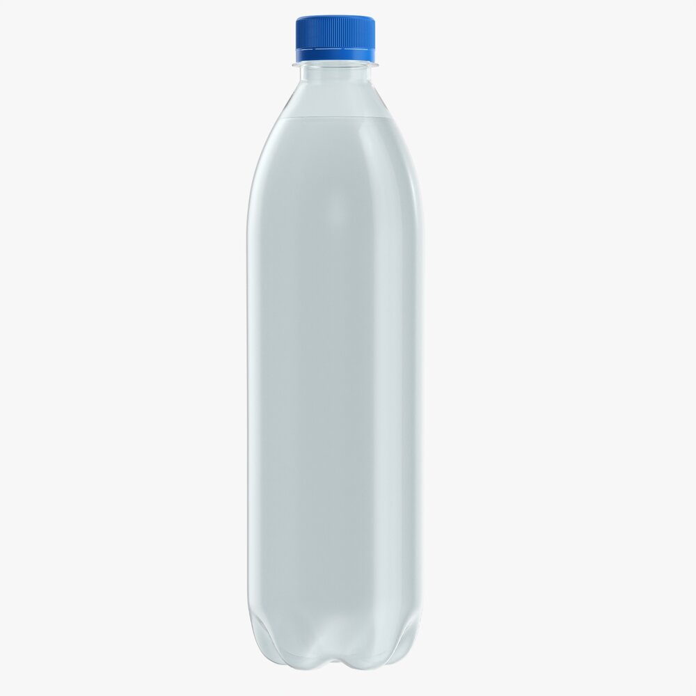 Plastic Water Bottle Mockup 06 Modello 3D