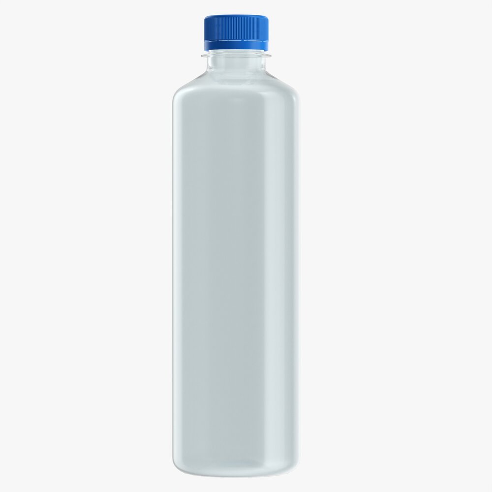 Plastic Water Bottle Mockup 07 Modello 3D