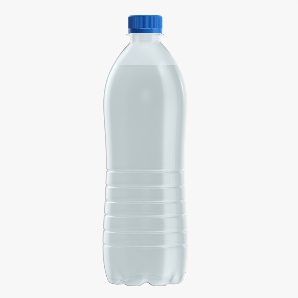 Plastic Water Bottle Mockup 10 3D модель