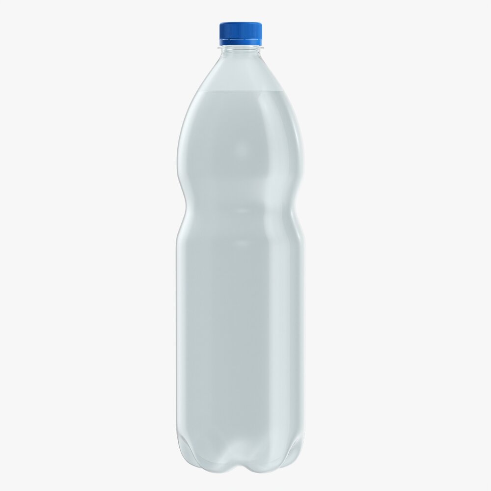 Plastic Water Bottle Mockup 11 3D model