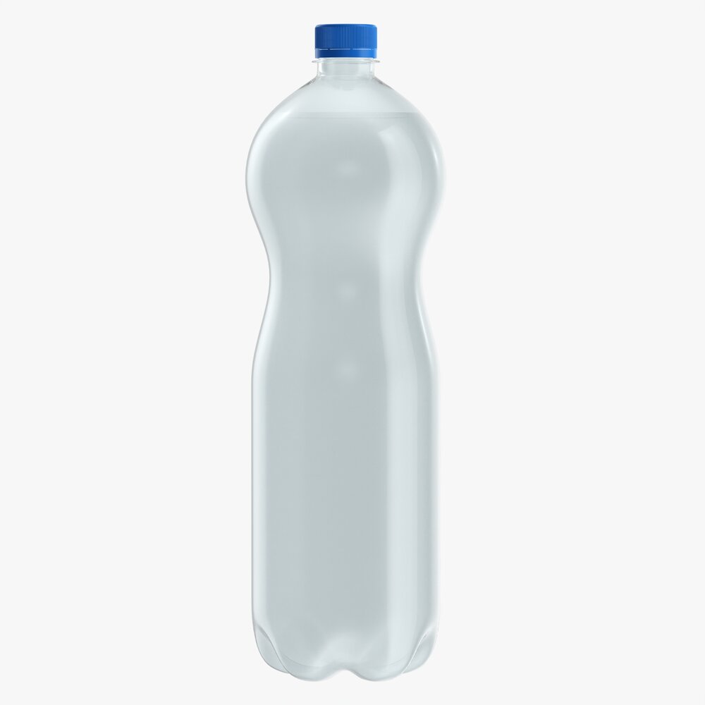 Plastic Water Bottle Mockup 12 3D model