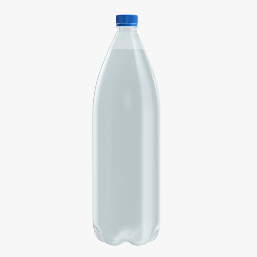 Plastic Water Bottle Mockup 14 Modello 3D