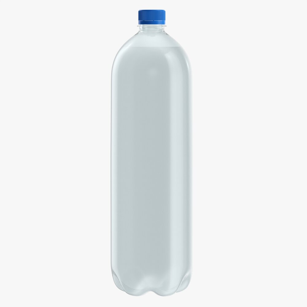 Plastic Water Bottle Mockup 15 Modello 3D