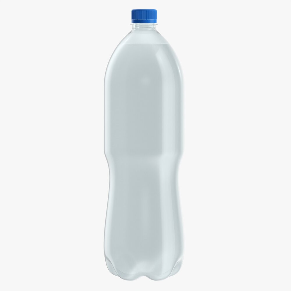 Plastic Water Bottle Mockup 16 3D model