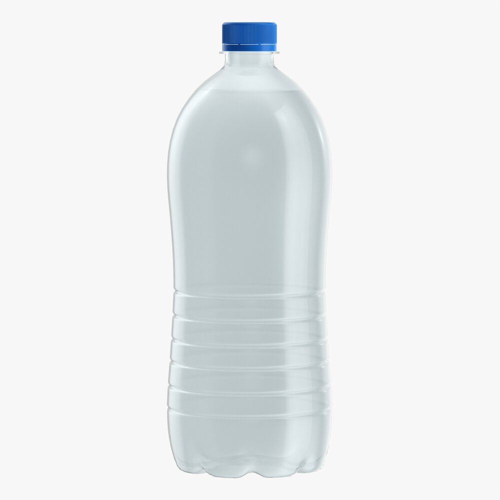 Plastic Water Bottle Mockup 17 3D-Modell