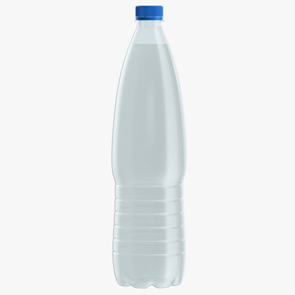 Plastic Water Bottle Mockup 18 Modello 3D