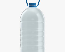 Plastic Water Bottle Mockup 19 Modello 3D