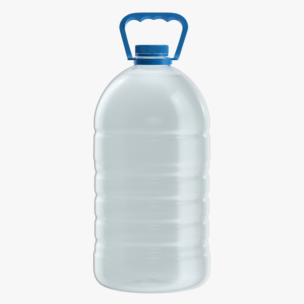 Plastic Water Bottle Mockup 19 3D-Modell