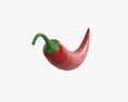 Chili Pepper 02 3D-Modell