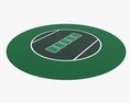 Playing Cards Round Table Mat Modelo 3d