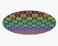 Playing Cards Round Table Mat 3D 모델 