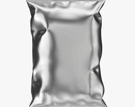 Potato Chips Small Package With Folds Mockup Modèle 3D