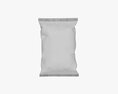 Potato Chips Small Package With Folds Mockup 3d model